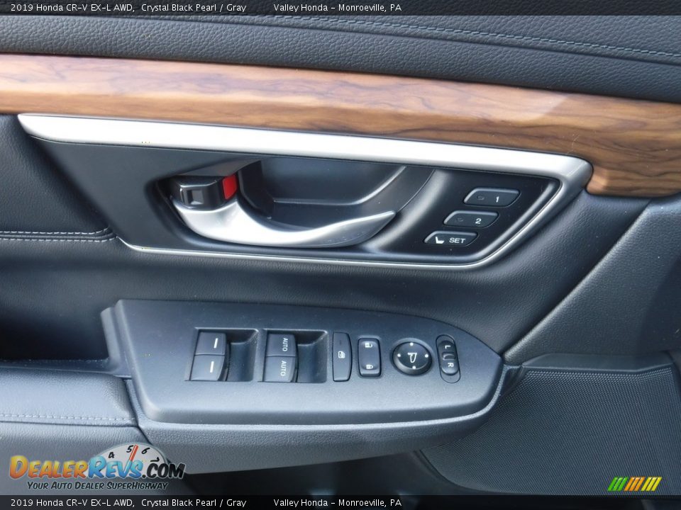 2019 Honda CR-V EX-L AWD Crystal Black Pearl / Gray Photo #15