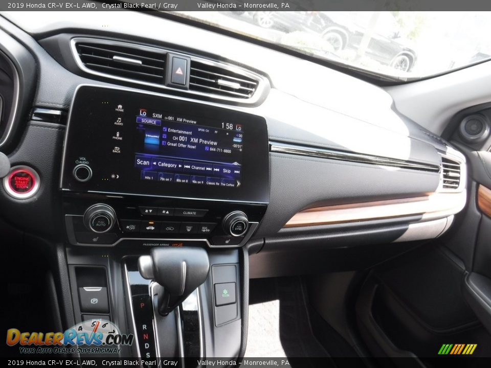 2019 Honda CR-V EX-L AWD Crystal Black Pearl / Gray Photo #16
