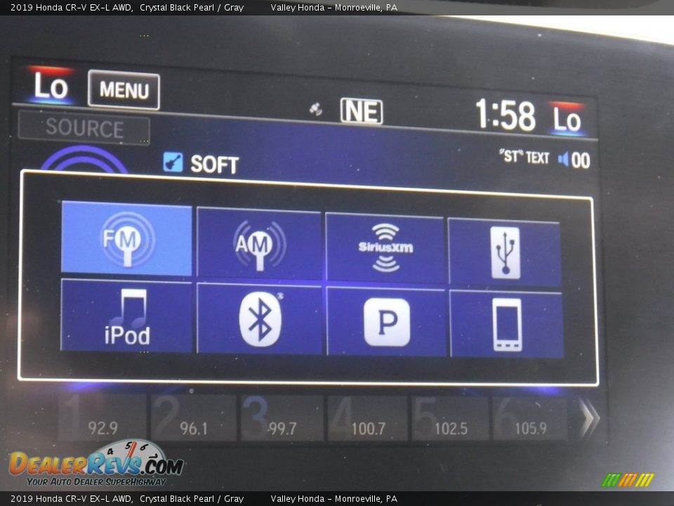 2019 Honda CR-V EX-L AWD Crystal Black Pearl / Gray Photo #17