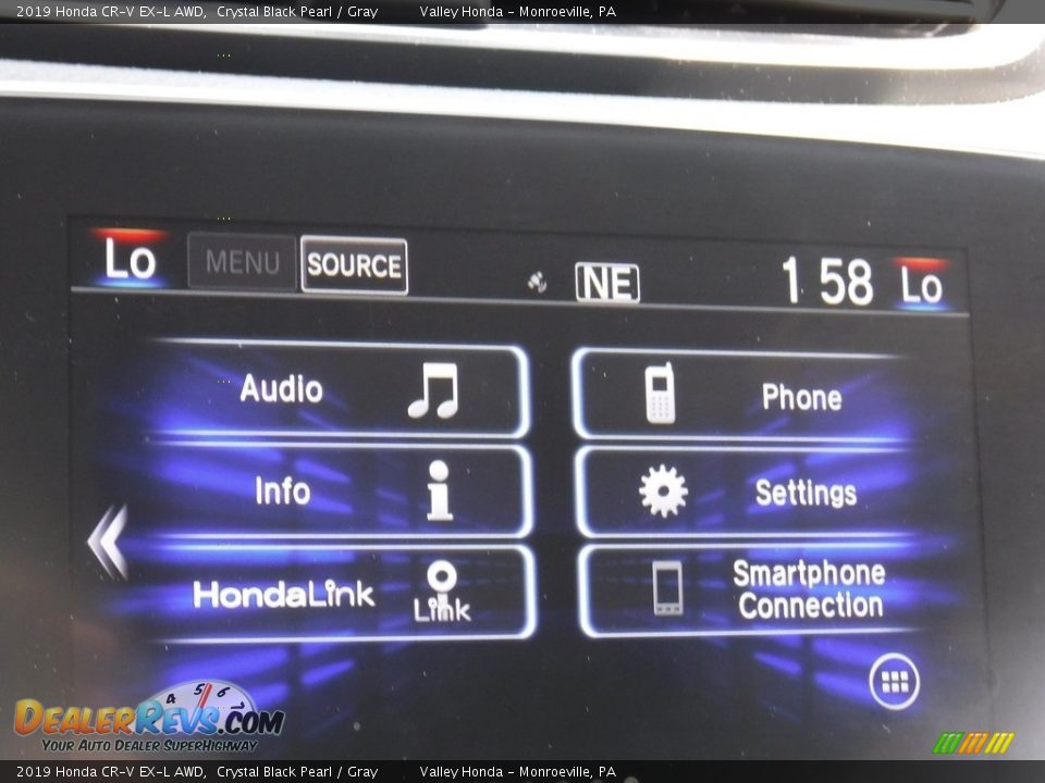 2019 Honda CR-V EX-L AWD Crystal Black Pearl / Gray Photo #18