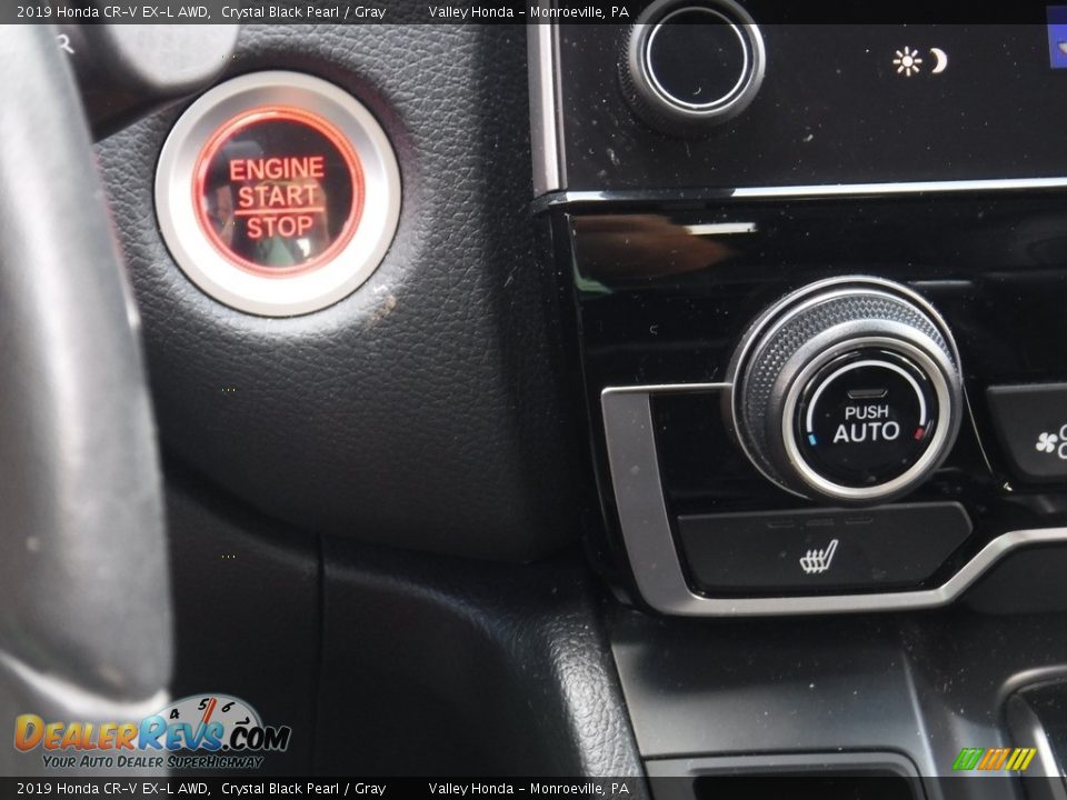 2019 Honda CR-V EX-L AWD Crystal Black Pearl / Gray Photo #20
