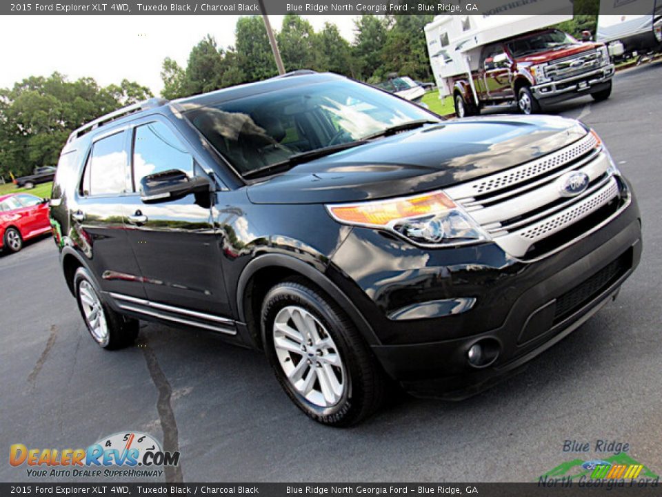 2015 Ford Explorer XLT 4WD Tuxedo Black / Charcoal Black Photo #26