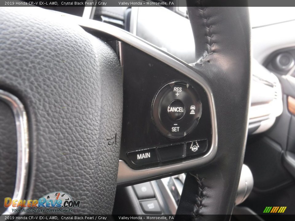 2019 Honda CR-V EX-L AWD Crystal Black Pearl / Gray Photo #23