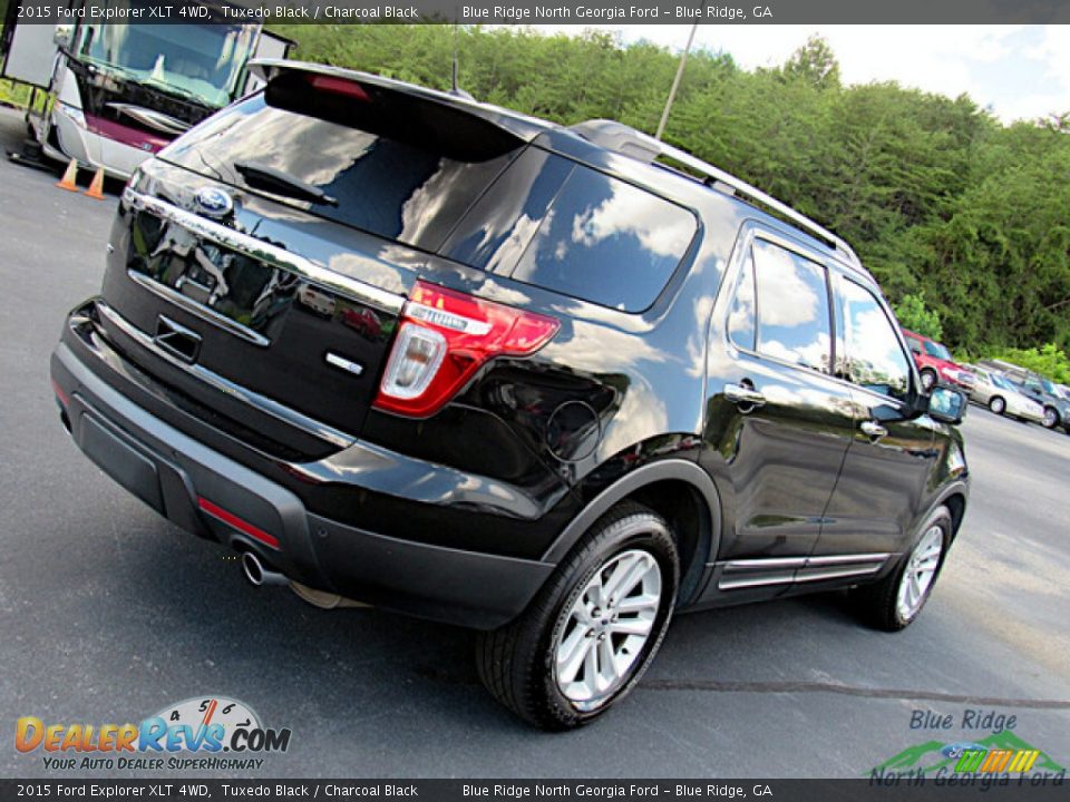 2015 Ford Explorer XLT 4WD Tuxedo Black / Charcoal Black Photo #27