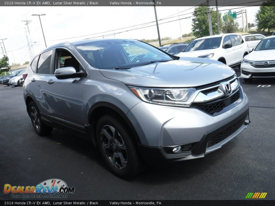 2019 Honda CR-V EX AWD Lunar Silver Metallic / Black Photo #6