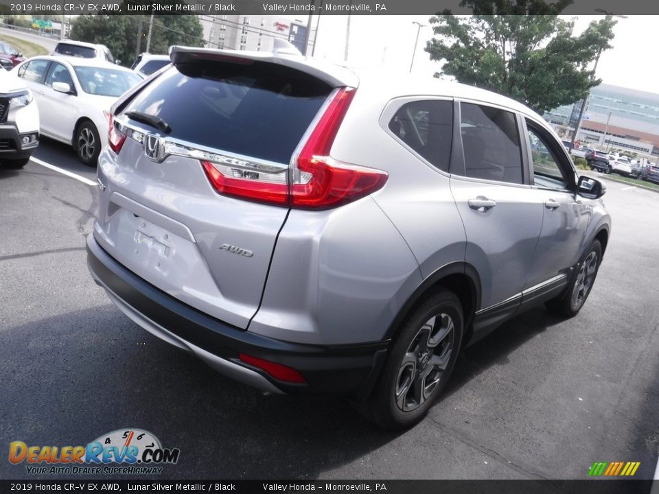 2019 Honda CR-V EX AWD Lunar Silver Metallic / Black Photo #7