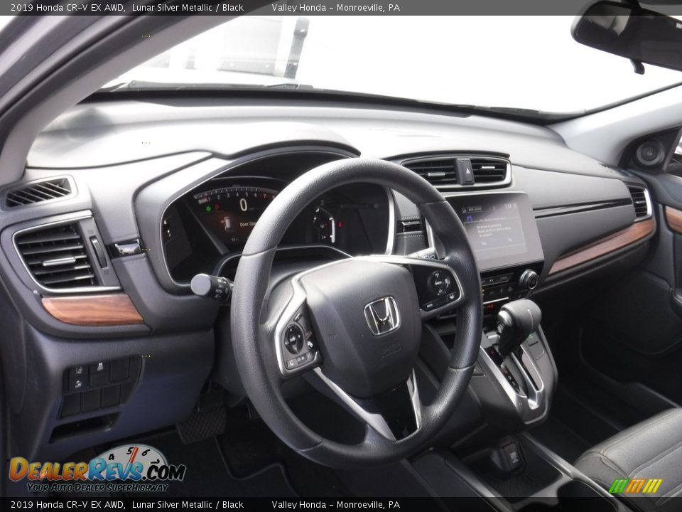 2019 Honda CR-V EX AWD Lunar Silver Metallic / Black Photo #12