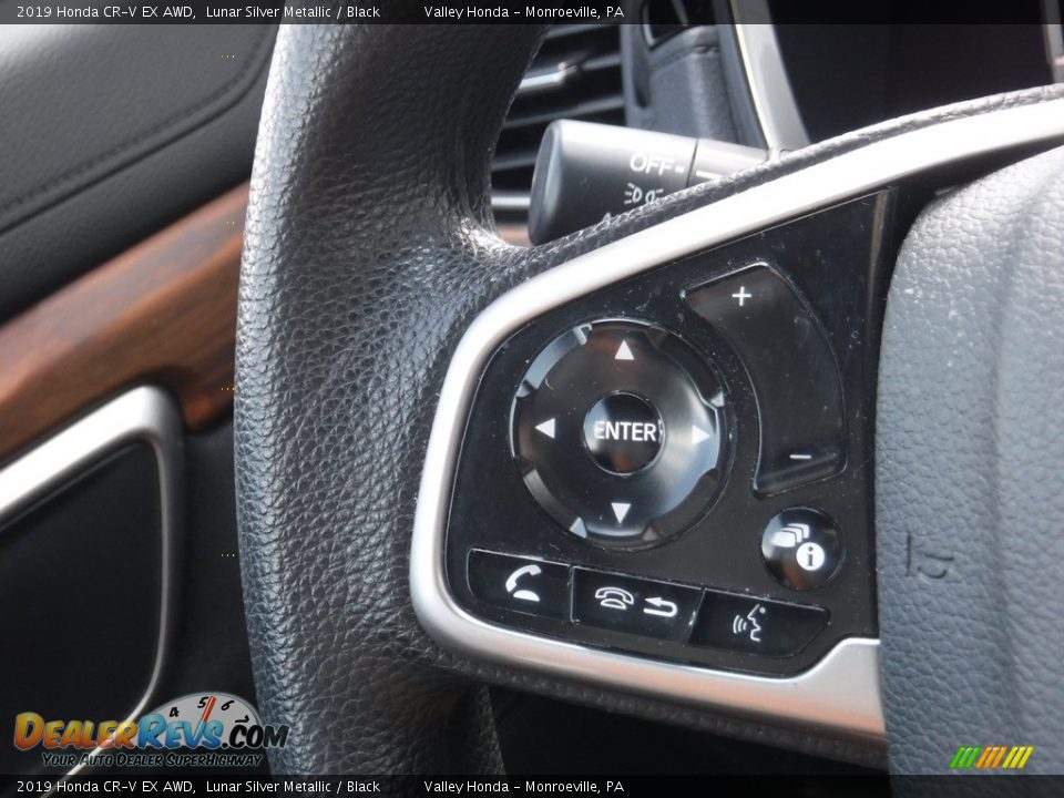 2019 Honda CR-V EX AWD Lunar Silver Metallic / Black Photo #24