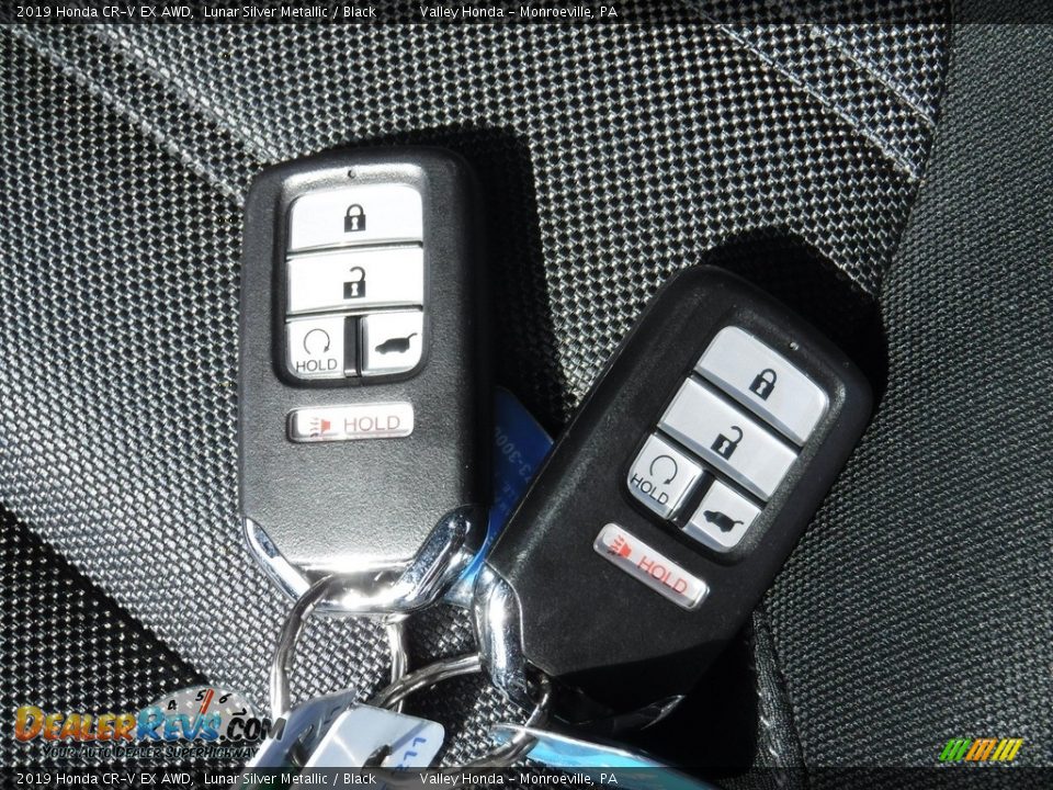2019 Honda CR-V EX AWD Lunar Silver Metallic / Black Photo #31