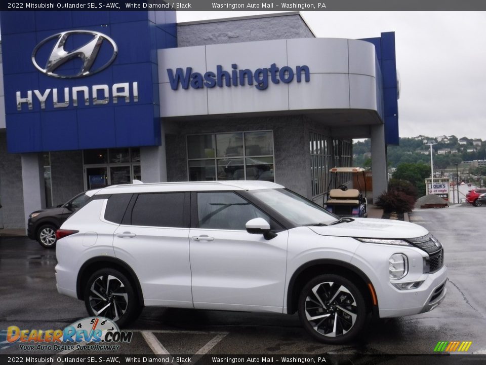 2022 Mitsubishi Outlander SEL S-AWC White Diamond / Black Photo #2