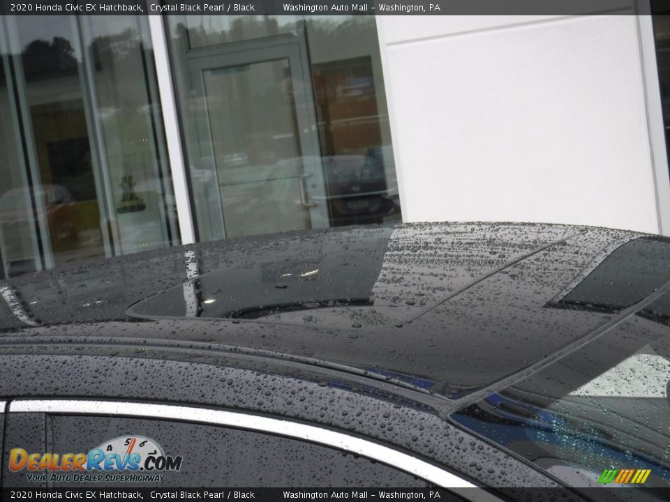 2020 Honda Civic EX Hatchback Crystal Black Pearl / Black Photo #3
