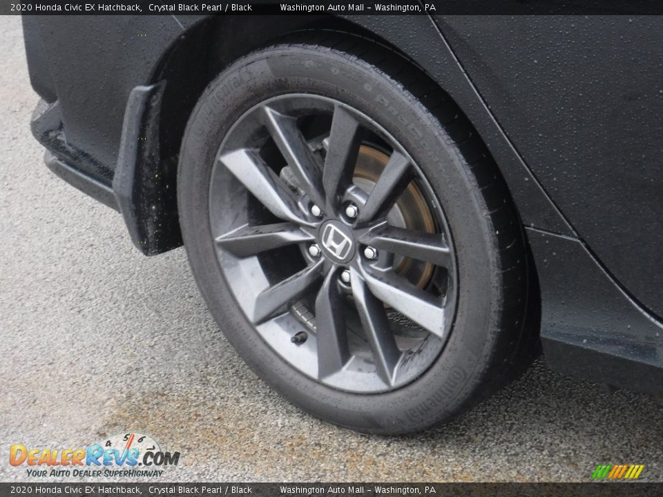 2020 Honda Civic EX Hatchback Crystal Black Pearl / Black Photo #4