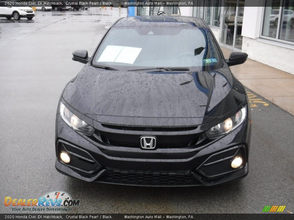 2020 Honda Civic EX Hatchback Crystal Black Pearl / Black Photo #5