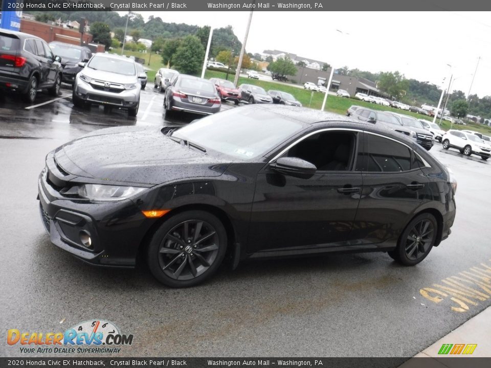 2020 Honda Civic EX Hatchback Crystal Black Pearl / Black Photo #7
