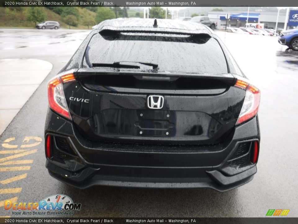 2020 Honda Civic EX Hatchback Crystal Black Pearl / Black Photo #9