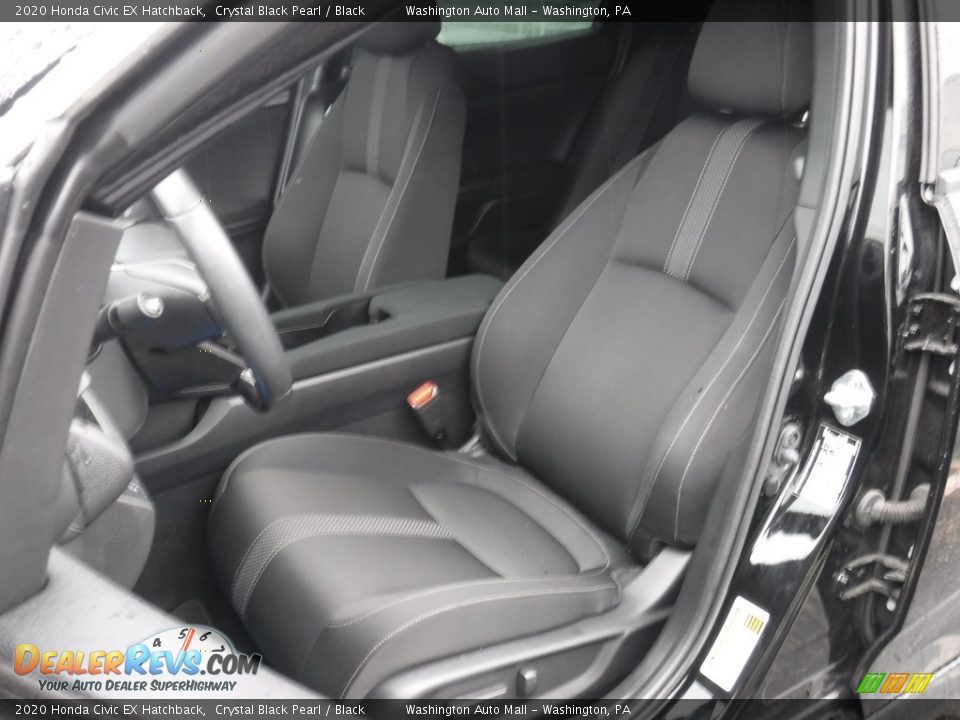 2020 Honda Civic EX Hatchback Crystal Black Pearl / Black Photo #13