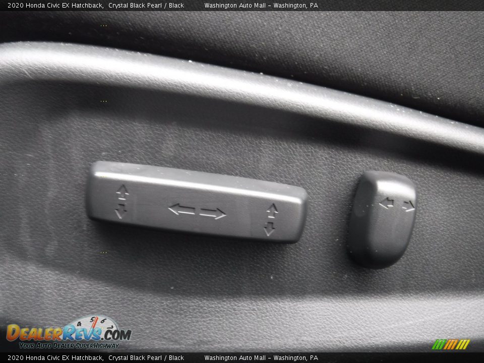 2020 Honda Civic EX Hatchback Crystal Black Pearl / Black Photo #14