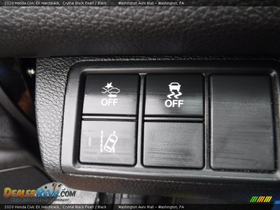 2020 Honda Civic EX Hatchback Crystal Black Pearl / Black Photo #16
