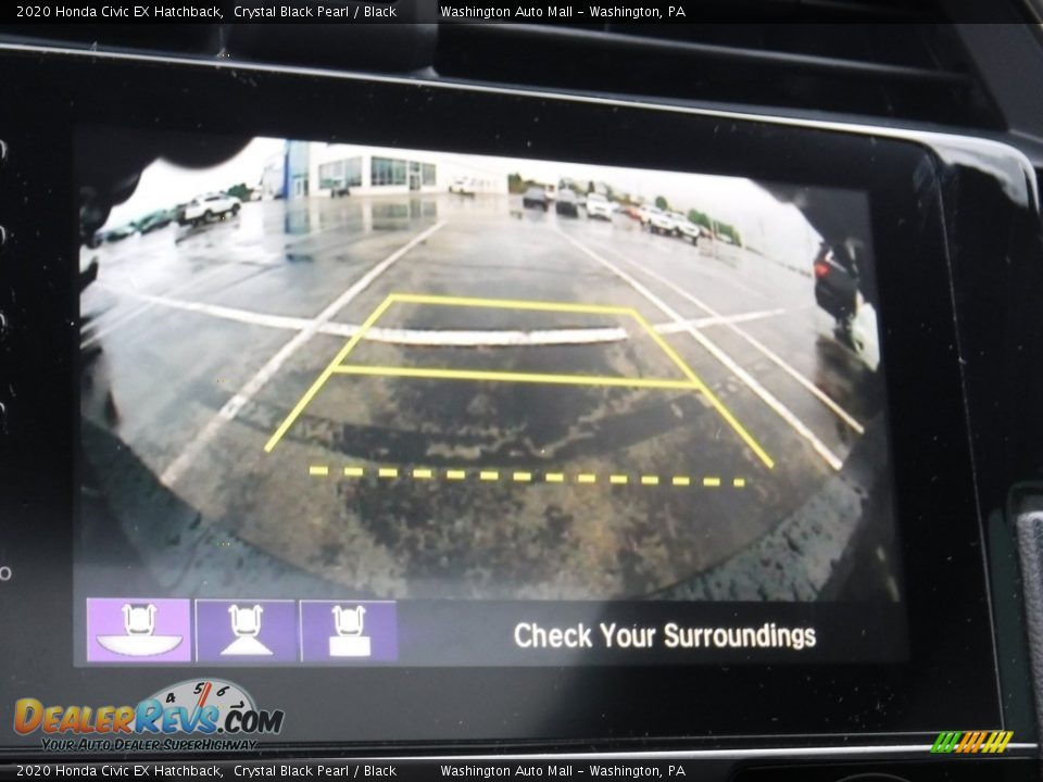 2020 Honda Civic EX Hatchback Crystal Black Pearl / Black Photo #20