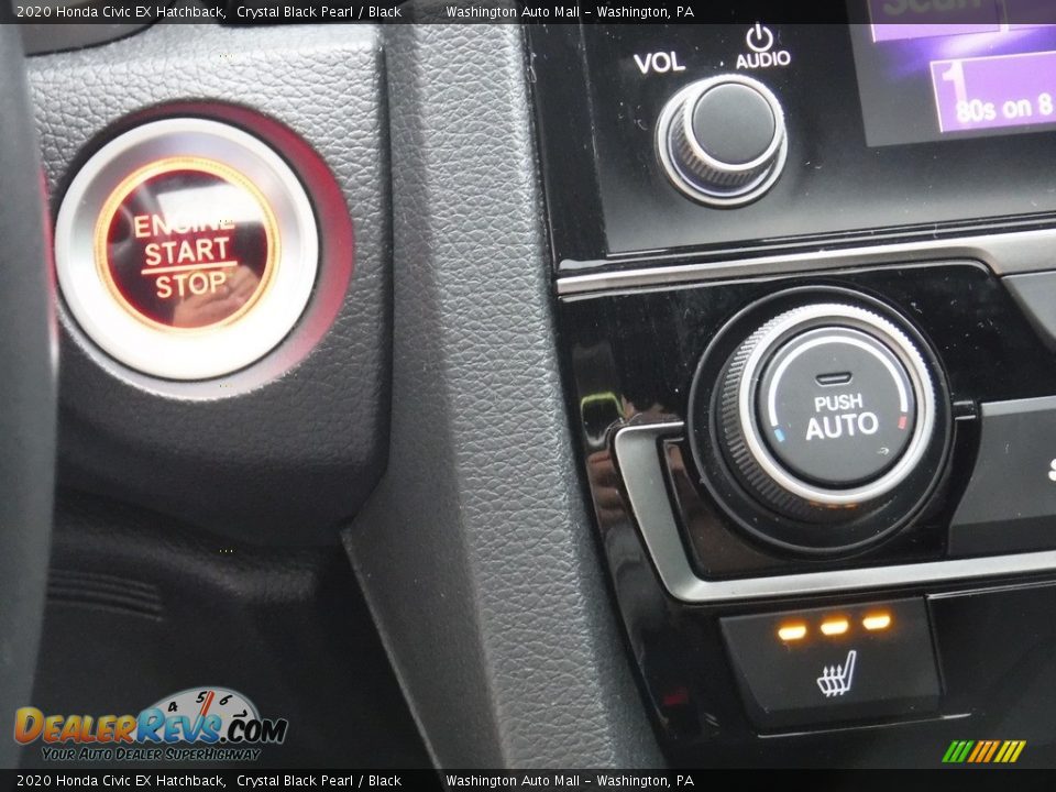 2020 Honda Civic EX Hatchback Crystal Black Pearl / Black Photo #24