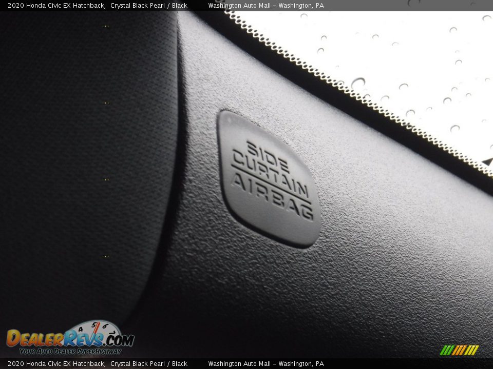 2020 Honda Civic EX Hatchback Crystal Black Pearl / Black Photo #25