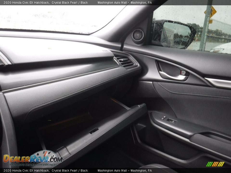 2020 Honda Civic EX Hatchback Crystal Black Pearl / Black Photo #28