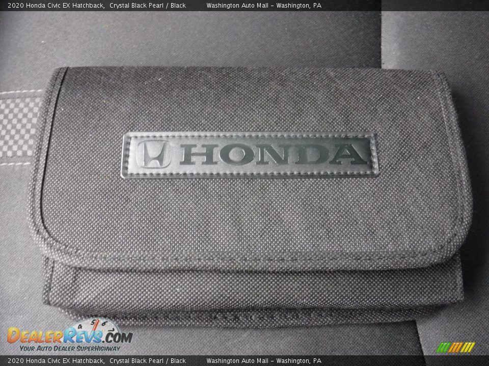 2020 Honda Civic EX Hatchback Crystal Black Pearl / Black Photo #30