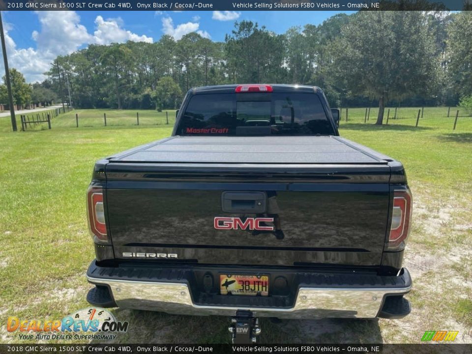 2018 GMC Sierra 1500 SLT Crew Cab 4WD Onyx Black / Cocoa/­Dune Photo #8