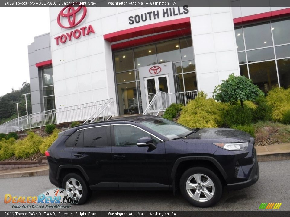 2019 Toyota RAV4 XLE AWD Blueprint / Light Gray Photo #2