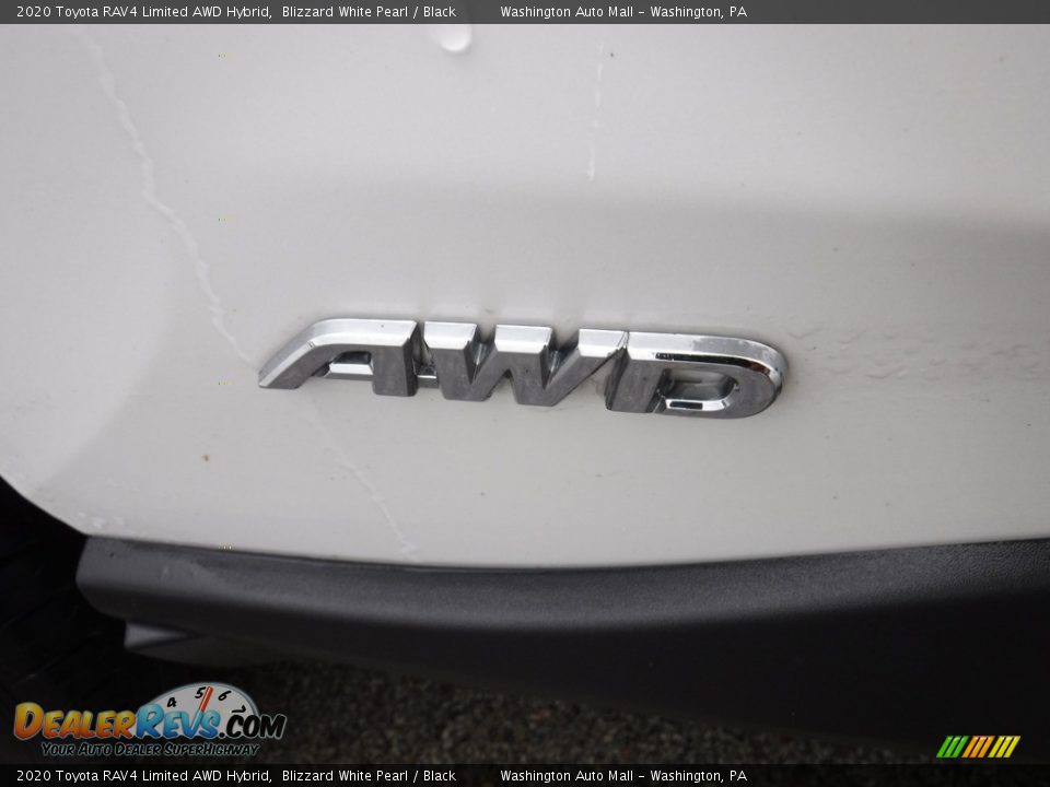 2020 Toyota RAV4 Limited AWD Hybrid Blizzard White Pearl / Black Photo #5