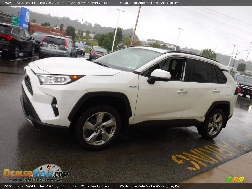 2020 Toyota RAV4 Limited AWD Hybrid Blizzard White Pearl / Black Photo #8