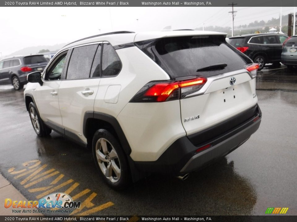 2020 Toyota RAV4 Limited AWD Hybrid Blizzard White Pearl / Black Photo #9