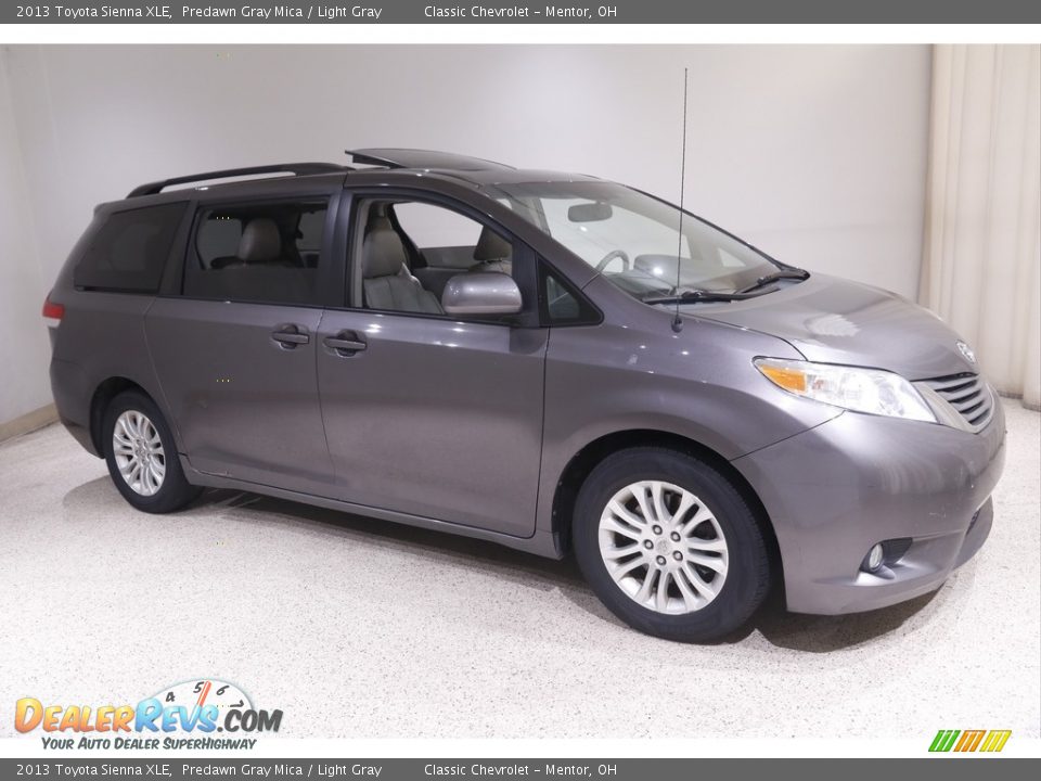 2013 Toyota Sienna XLE Predawn Gray Mica / Light Gray Photo #1