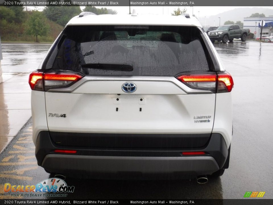 2020 Toyota RAV4 Limited AWD Hybrid Blizzard White Pearl / Black Photo #10