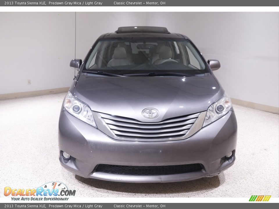 2013 Toyota Sienna XLE Predawn Gray Mica / Light Gray Photo #2