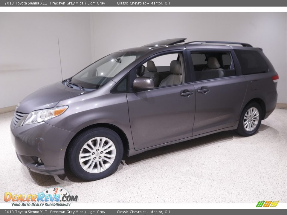 2013 Toyota Sienna XLE Predawn Gray Mica / Light Gray Photo #3