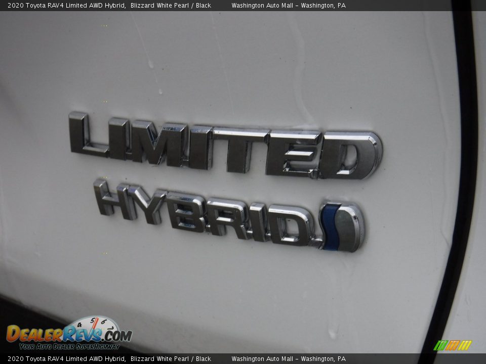 2020 Toyota RAV4 Limited AWD Hybrid Blizzard White Pearl / Black Photo #12