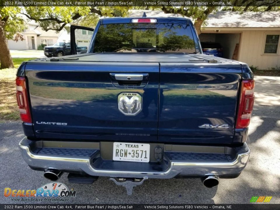 2022 Ram 1500 Limited Crew Cab 4x4 Patriot Blue Pearl / Indigo/Sea Salt Photo #3