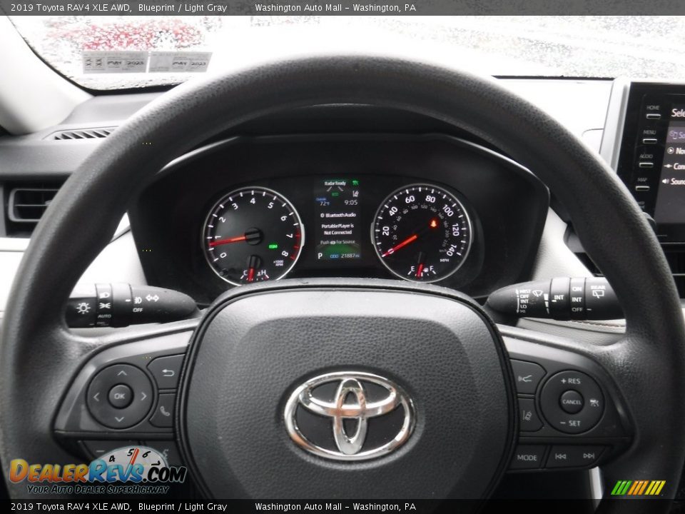 2019 Toyota RAV4 XLE AWD Blueprint / Light Gray Photo #25