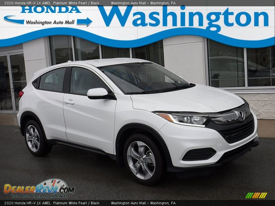 2020 Honda HR-V LX AWD Platinum White Pearl / Black Photo #1