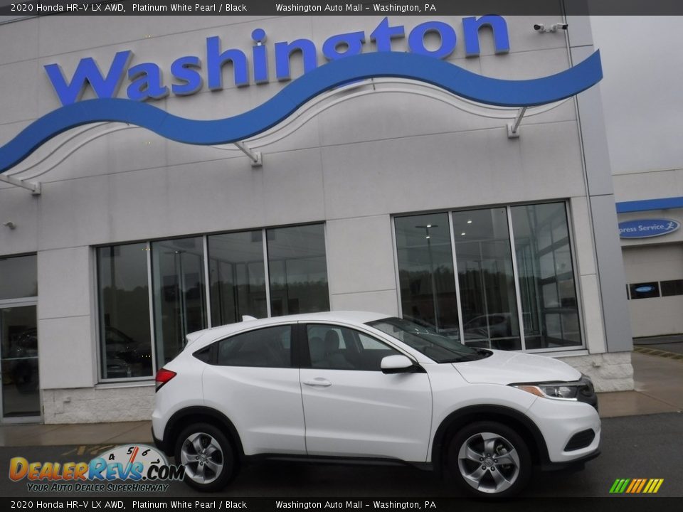 2020 Honda HR-V LX AWD Platinum White Pearl / Black Photo #2
