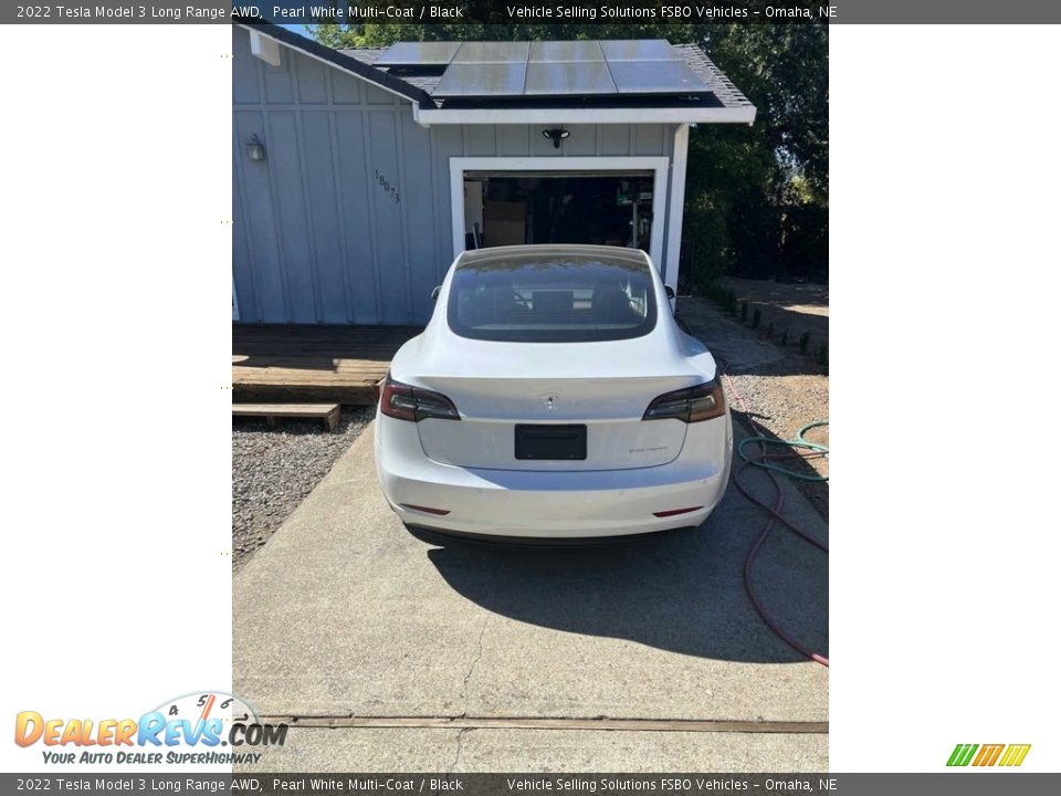 2022 Tesla Model 3 Long Range AWD Pearl White Multi-Coat / Black Photo #3
