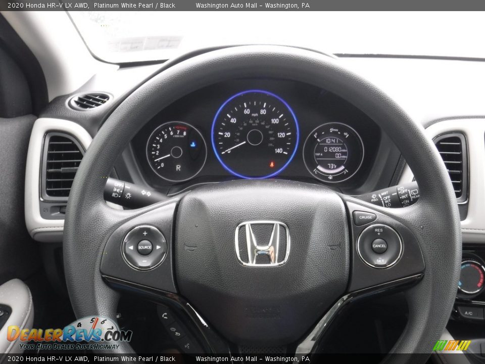 2020 Honda HR-V LX AWD Platinum White Pearl / Black Photo #19