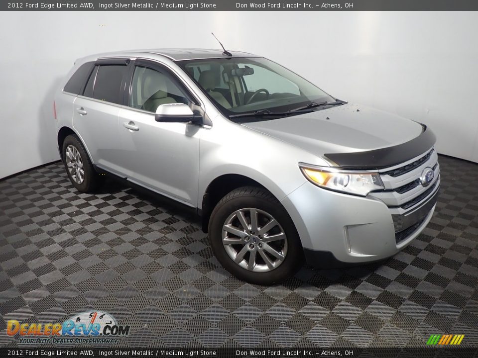 2012 Ford Edge Limited AWD Ingot Silver Metallic / Medium Light Stone Photo #3