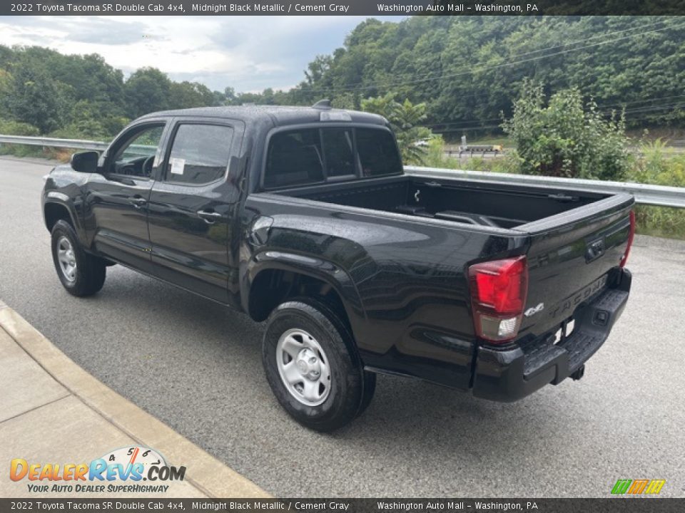 2022 Toyota Tacoma SR Double Cab 4x4 Midnight Black Metallic / Cement Gray Photo #2