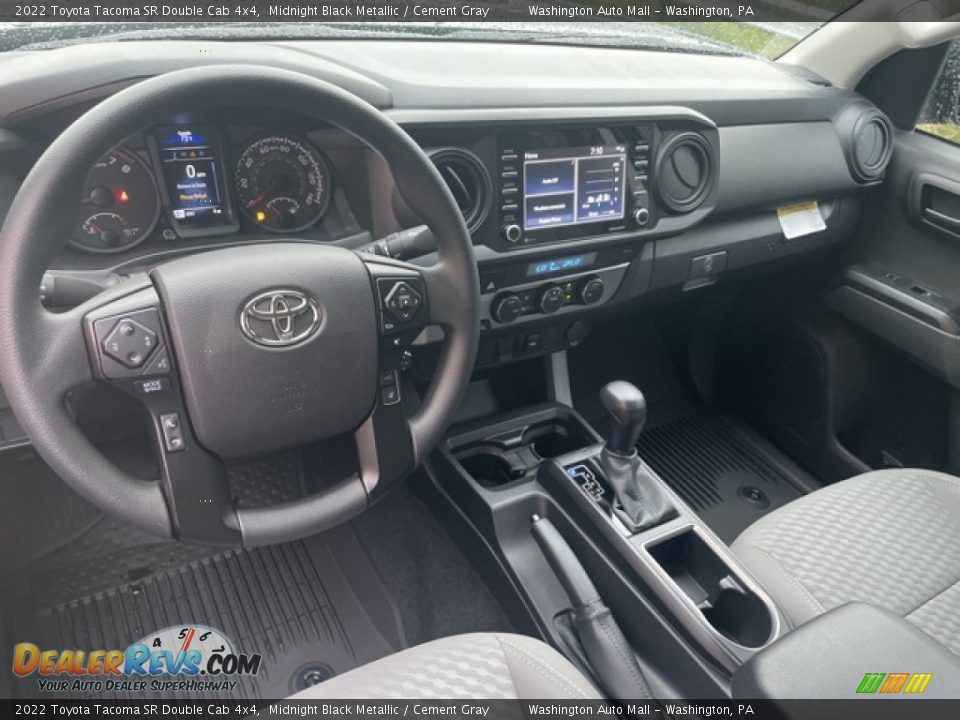 Cement Gray Interior - 2022 Toyota Tacoma SR Double Cab 4x4 Photo #3