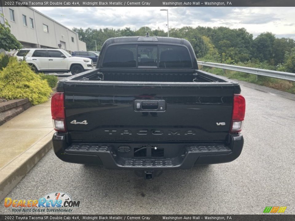 2022 Toyota Tacoma SR Double Cab 4x4 Midnight Black Metallic / Cement Gray Photo #8