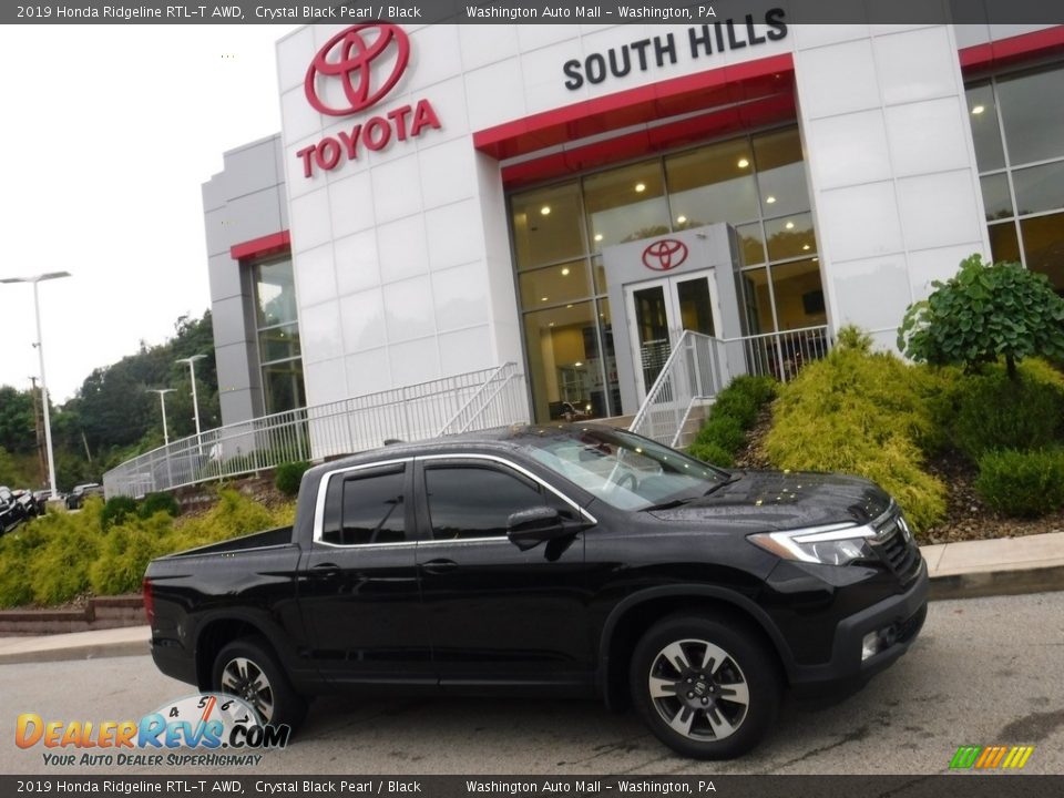 2019 Honda Ridgeline RTL-T AWD Crystal Black Pearl / Black Photo #2