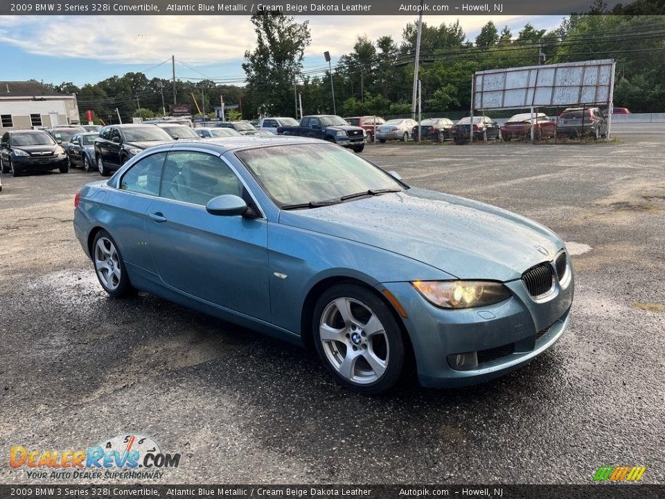 2009 BMW 3 Series 328i Convertible Atlantic Blue Metallic / Cream Beige Dakota Leather Photo #2