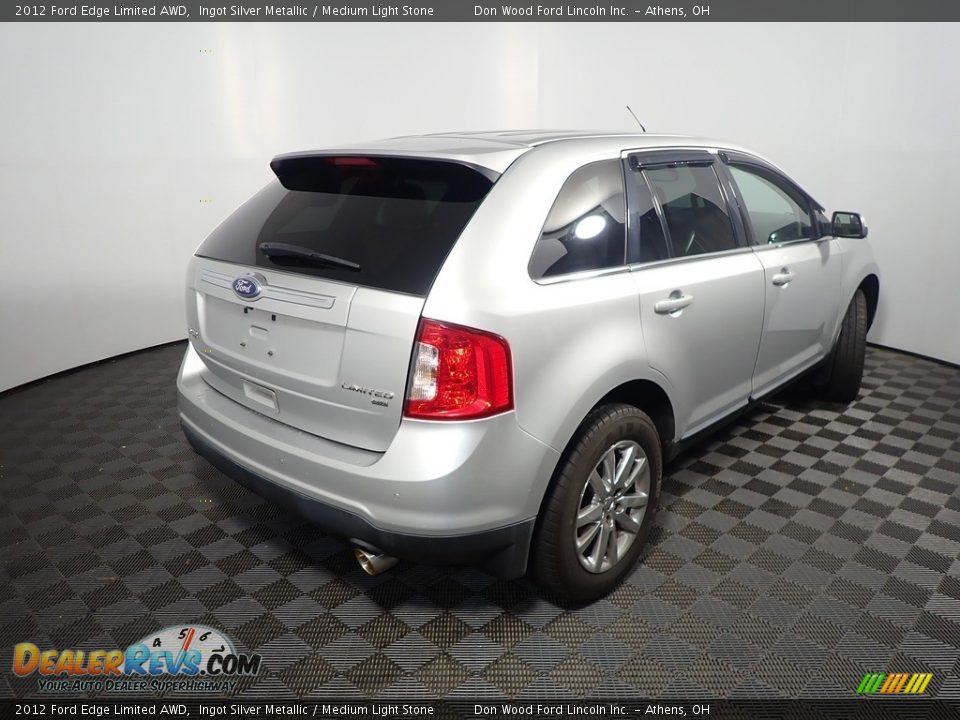 2012 Ford Edge Limited AWD Ingot Silver Metallic / Medium Light Stone Photo #17